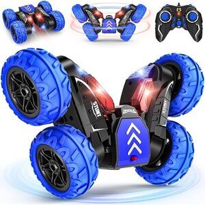 ⭐Remote Control Car 2.4Ghz Stunt Double Sided Flips Rotating 4WD Off Road RC